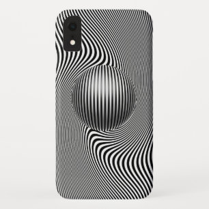 iPhone XR geometric optical art pattern cover. iPhone XR Case