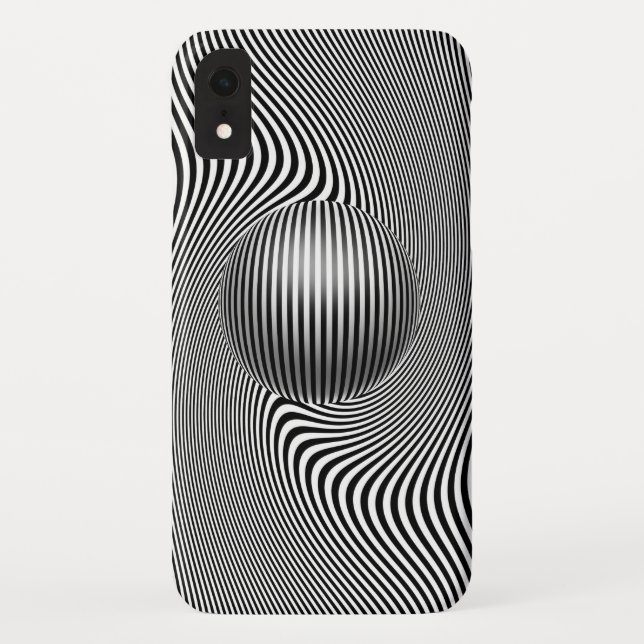 iPhone XR geometric optical art pattern cover. Case-Mate iPhone Case (Back)