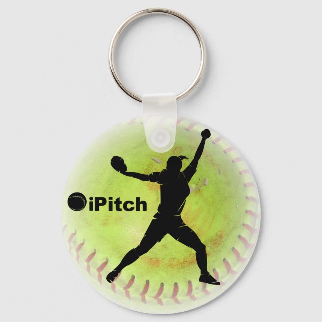 iPitch Fastpitch Softball Key Ring (Front)