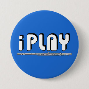 iPlay Flute 7.5 Cm Round Badge