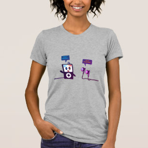 iPod and Buds Meet up Blue Funky Edition T-Shirt