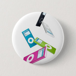 ipods 6 cm round badge