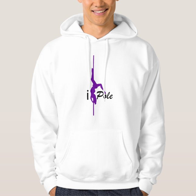 iPole Purple/Black Hoodie (Front)