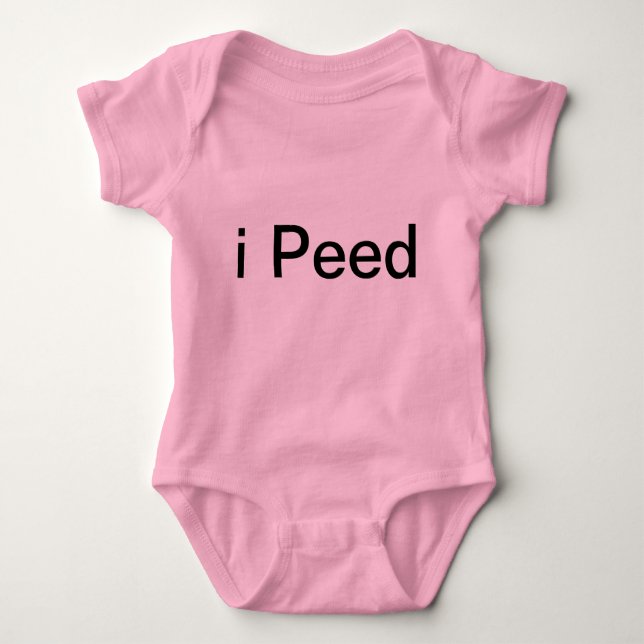 iPOOD and iPEED BOY GIRL BABY Bodysuit (Front)