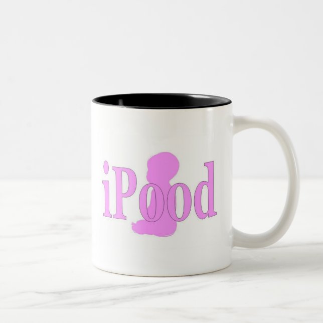 ipood girls Two-Tone coffee mug (Right)