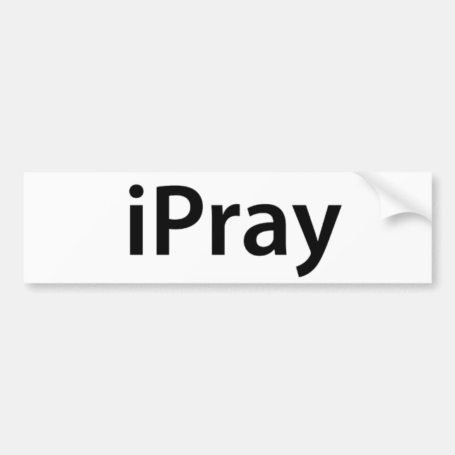 iPray bumper stickers (Front)