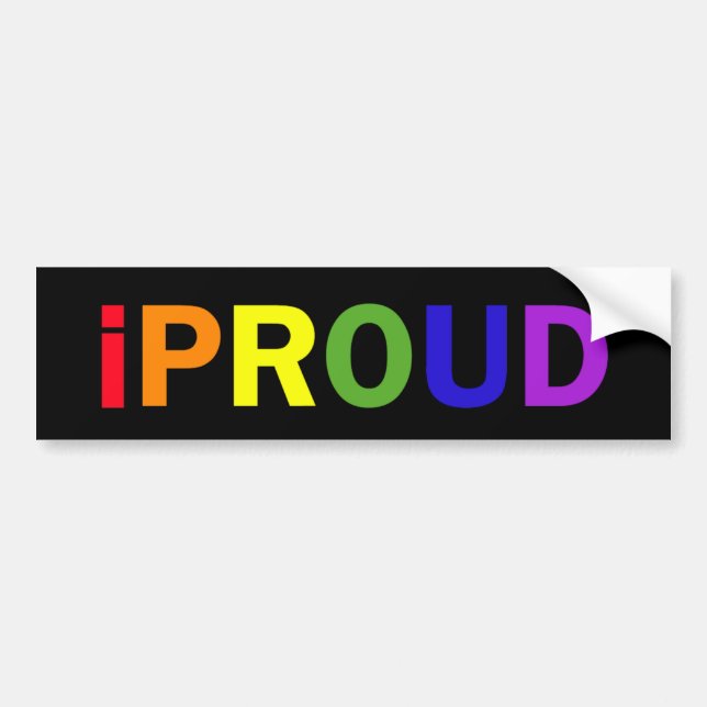 iProud Bumper Sticker (Front)