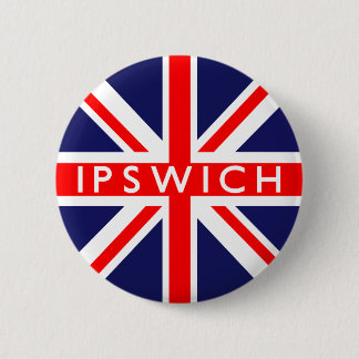 Ipswich : British Flag 6 Cm Round Badge