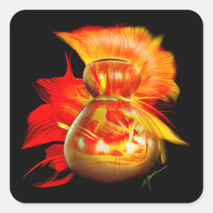 Ipu Hawaii Gourd instrument Square Sticker
