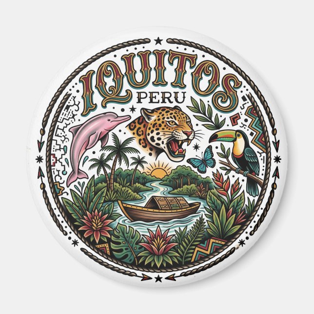 Iquitos Peru Magnet (Front)