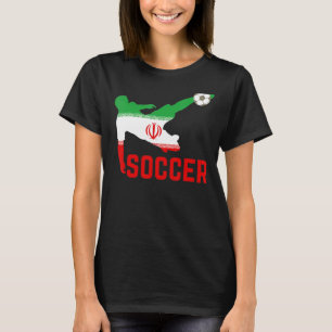 Ir Iran National Soccer  Soccer Ir Iran Flag Footb T-Shirt