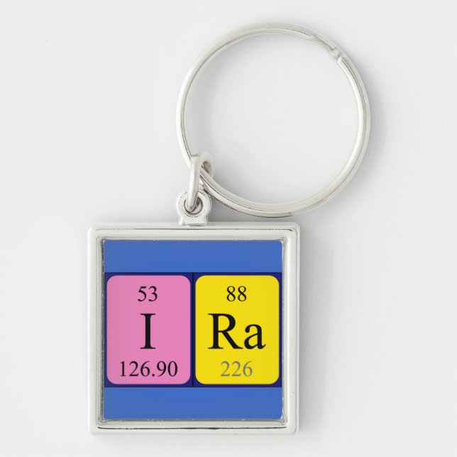 Ira periodic table name keyring (Front)