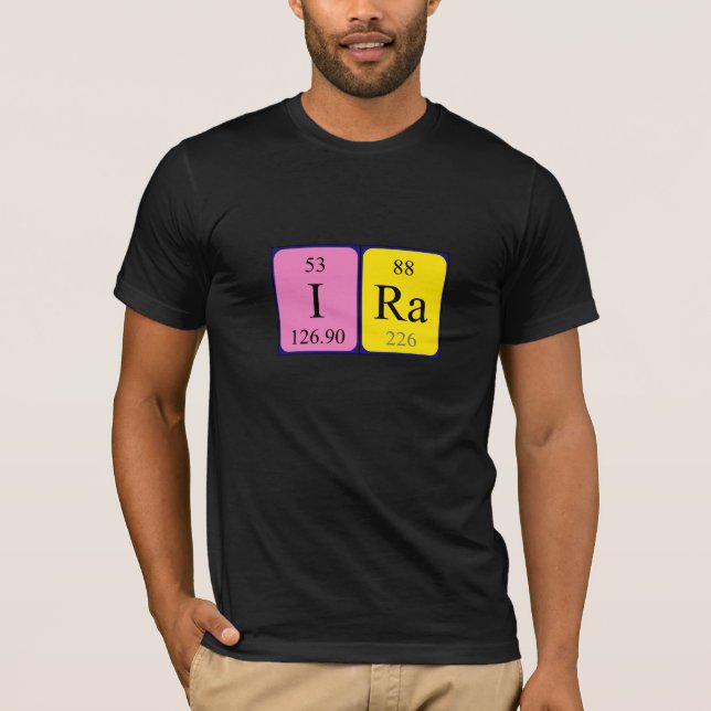 Ira periodic table name shirt (Front)