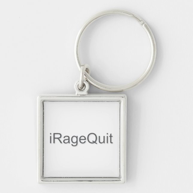 iRageQuit Rage Quitting Gamer Key Ring (Front)