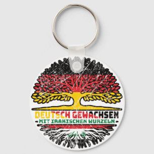 Irak Irakisch Deutsch Deutschland Baum Wurzel Key Ring