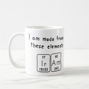 Iram periodic table name mug