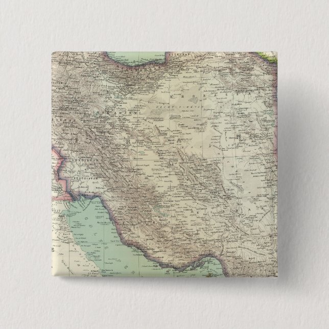 Iran 15 Cm Square Badge (Front)