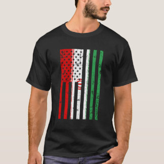 Iran American Flag For New Us Citizen T-Shirt
