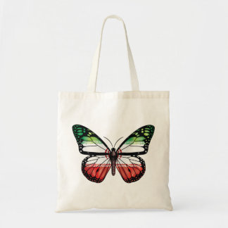 Iran butterfly monarch flag tote bag