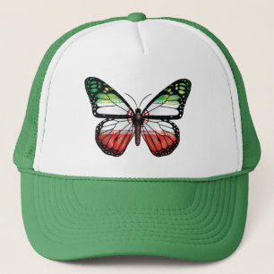 Iran butterfly monarch flag trucker hat