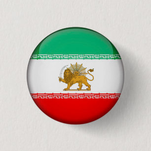 Iran Flag 3 Cm Round Badge