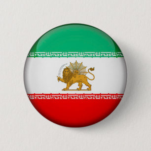 Iran Flag 6 Cm Round Badge