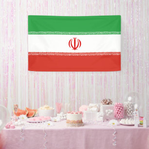 Iran flag banner
