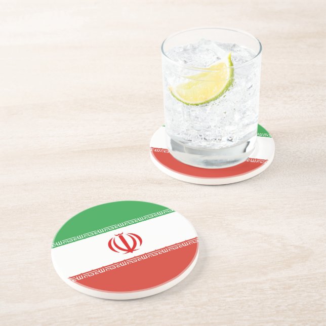 Iran flag coaster (Side)