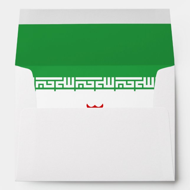 Iran Flag Envelope (Back (Bottom))