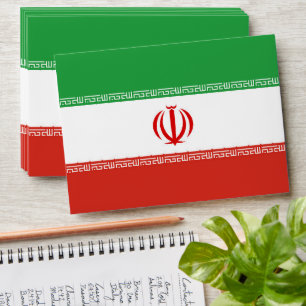 Iran flag envelope