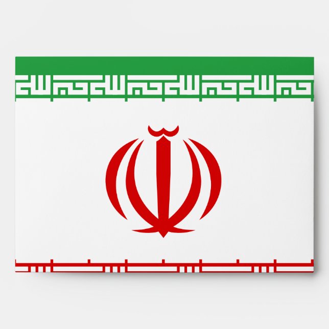 Iran Flag Envelope (Front)