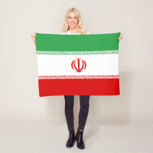 Iran Flag Fleece Blanket
