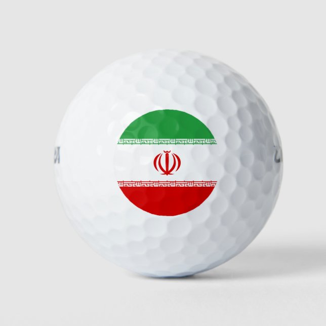 Iran Flag Golf Balls (Front)
