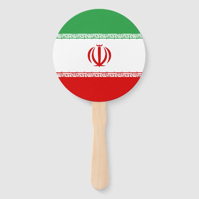 Iran Flag Hand Fan (Back)