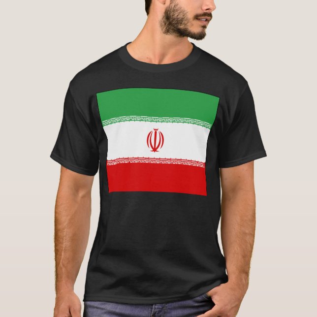 Iran Flag - Horizontal T-Shirt (Front)