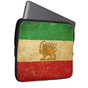 Iran Flag Lion And Sun Shah of Iran Laptop Sleeve