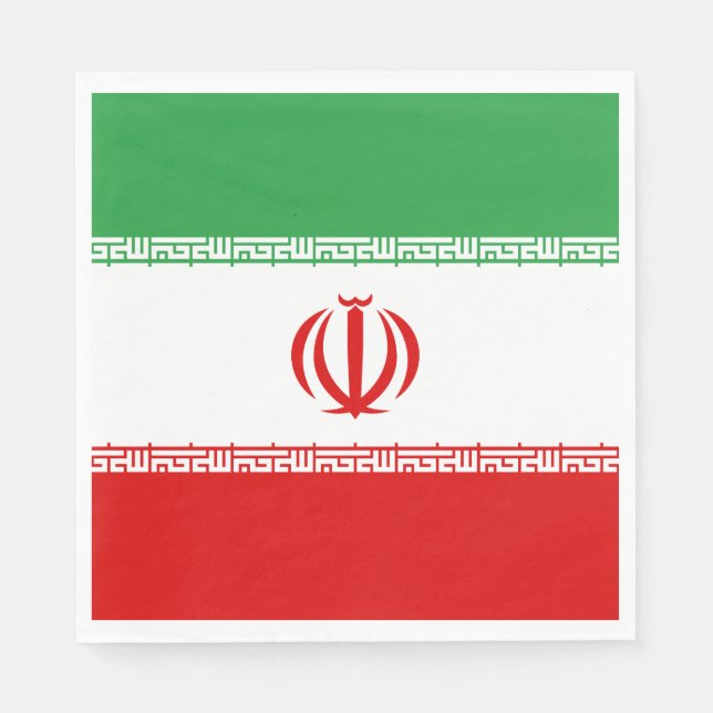 Iran Flag Napkin (Front)
