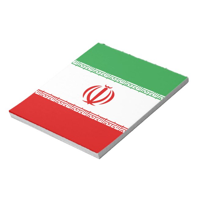 Iran Flag Notepad (Rotated)