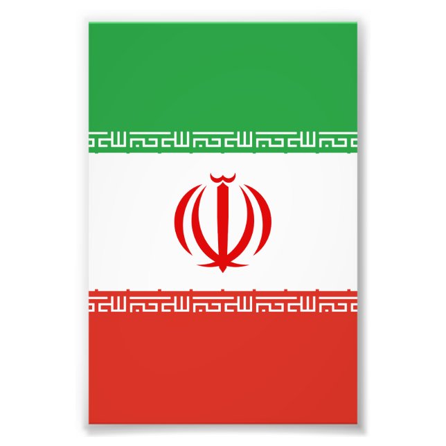 Iran flag photo print (Front)