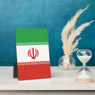 Iran flag plaque