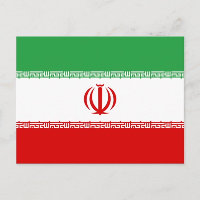 Iran Flag Postcard (Front)