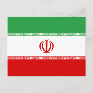 Iran Flag Postcard
