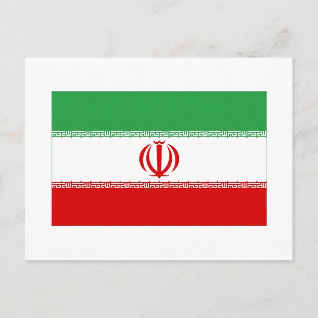 Iran Flag Postcard (Front)