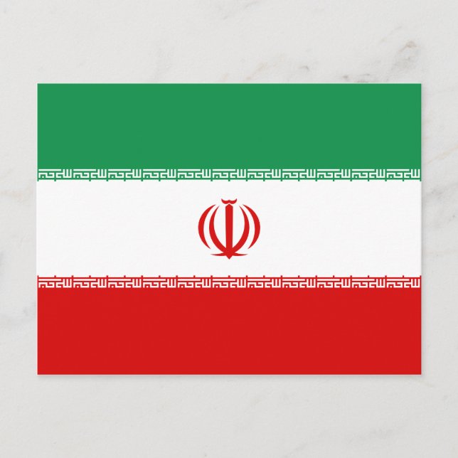Iran Flag Postcard (Front)