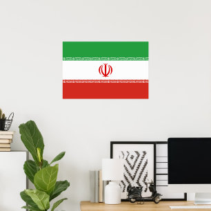 Iran flag poster