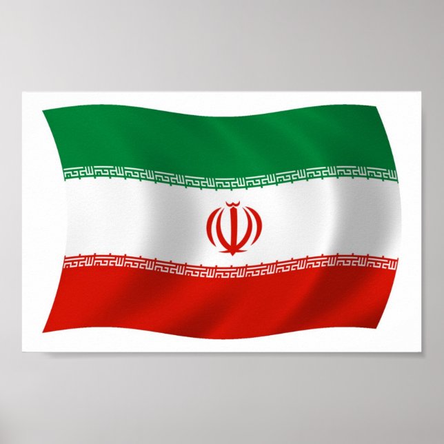 Iran Flag Poster Print (Front)