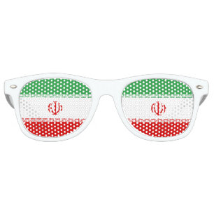 Iran Flag Retro Sunglasses