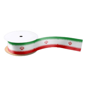 Iran Flag Satin Ribbon