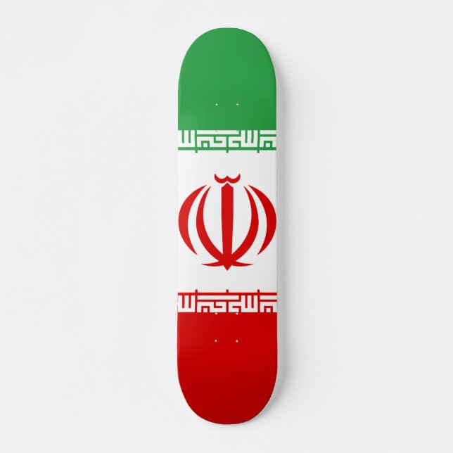 Iran Flag Skateboard (Front)