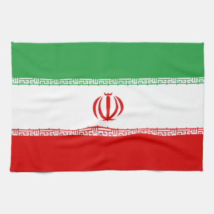 Iran Flag Tea Towel